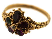 Georgian 18ct Gold Pansy Regard Ring