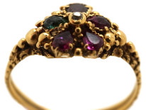 Georgian 18ct Gold Pansy Regard Ring