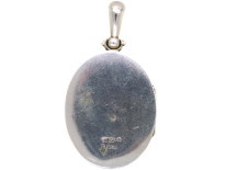 Victorian Kate Greenaway Style, Silver & Gold Overlay Locket
