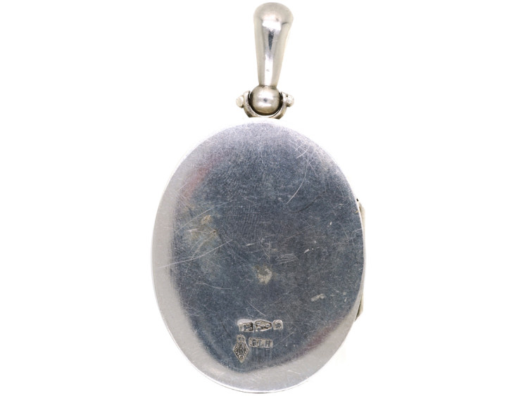 Victorian Kate Greenaway Style, Silver & Gold Overlay Locket