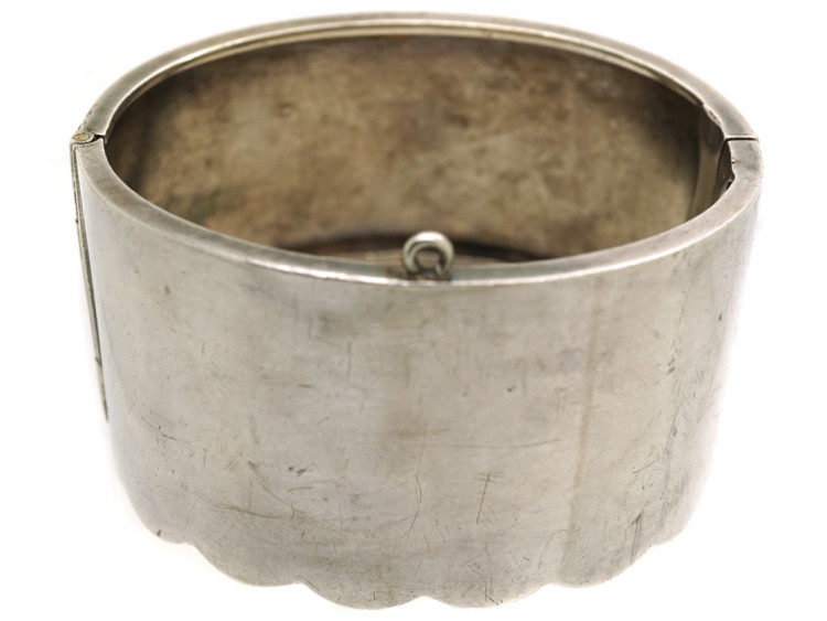 Victorian Silver & Gold Overlay Bangle