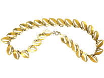 Silver & White Enamel Necklace by Albert Scharning