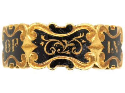 18ct Gold Hexagonal Memorial Ring