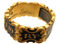 18ct Gold Hexagonal Memorial Ring