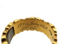 18ct Gold Hexagonal Memorial Ring