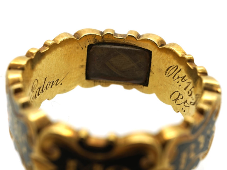 18ct Gold Hexagonal Memorial Ring
