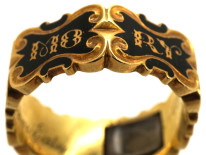 18ct Gold Hexagonal Memorial Ring