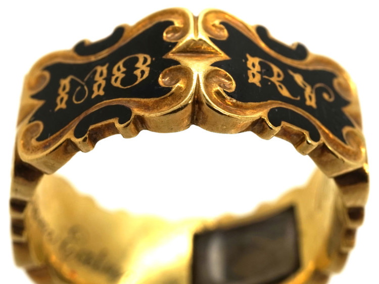 18ct Gold Hexagonal Memorial Ring