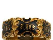 18ct Gold Hexagonal Memorial Ring