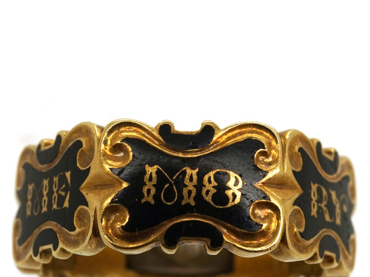 18ct Gold Hexagonal Memorial Ring