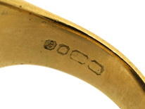 18ct Gold & Lapis Lazuli Signet Ring