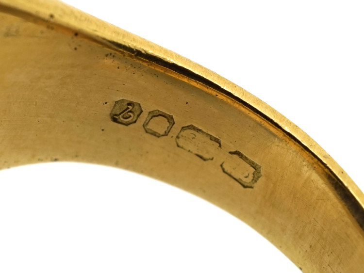 18ct Gold & Lapis Lazuli Signet Ring