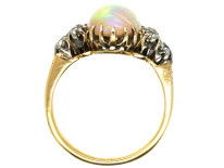 Edwardian 18ct Gold, Opal & Diamond Ring