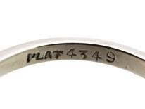Platinum, Three Stone Diamond Ring