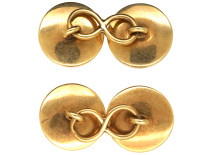 Victorian 18ct Gold & Agate Cufflinks