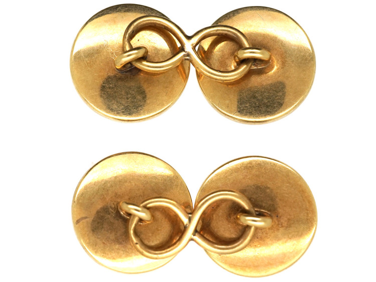 Victorian 18ct Gold & Agate Cufflinks