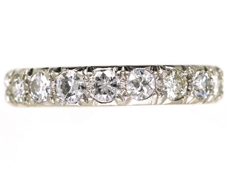 French Platinum & Diamond Eternity Ring