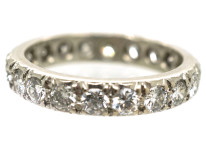 French Platinum & Diamond Eternity Ring