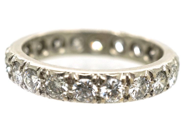 French Platinum & Diamond Eternity Ring