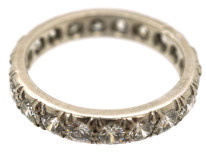 French Platinum & Diamond Eternity Ring