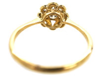 Edwardian 18ct Gold, Platinum & Diamond Cluster Ring