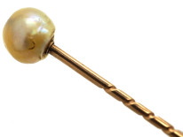 Large Natural Baroque Pearl Tie Pin