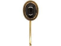 Victorian 15ct Gold & Cabochon Garnet Tie Pin