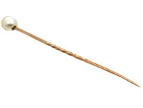 Edwardian Natural Baroque Pearl Tie Pin