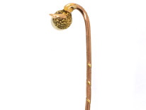 Edwardian 15ct Gold & Natural Pearl Acorn Tie Pin