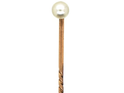 Edwardian Natural Pearl Tie Pin