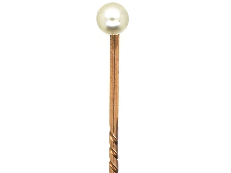 Edwardian Natural Pearl Tie Pin