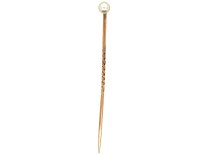 Edwardian Natural Pearl Tie Pin