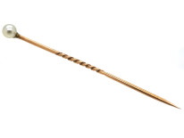 Edwardian Natural Pearl Tie Pin