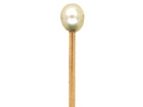 Edwardian Natural Pearl Tie Pin