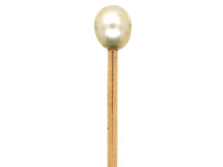 Edwardian Natural Pearl Tie Pin
