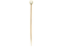 Edwardian Natural Pearl Tie Pin