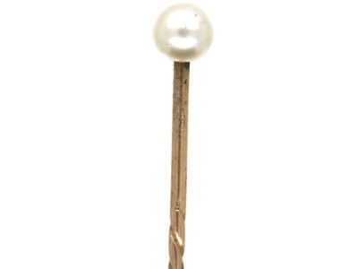 Edwardian Natural Pearl Tie Pin