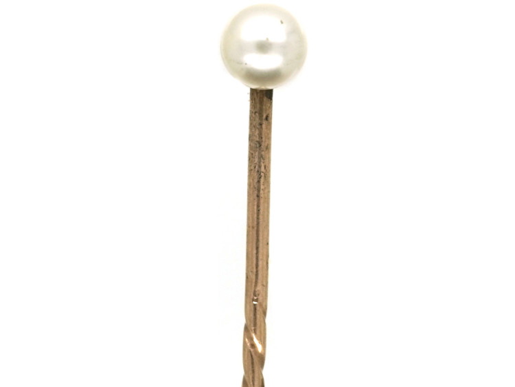 Edwardian Natural Pearl Tie Pin