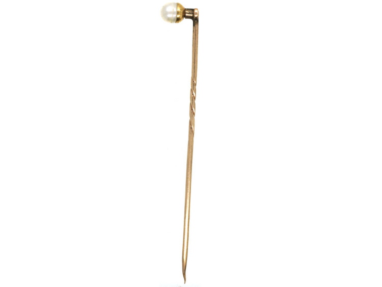 Edwardian Natural Pearl Tie Pin