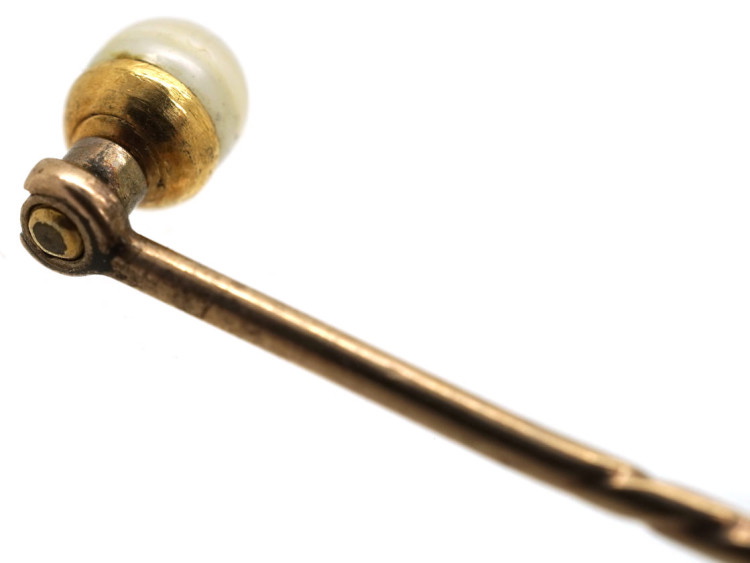 Edwardian Natural Pearl Tie Pin