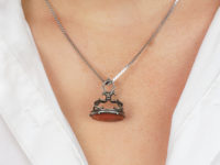 Georgian Silver Seal with Carnelian Base with a Crested Intaglio