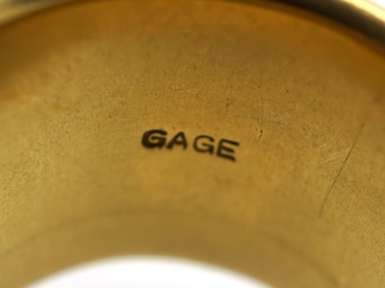 18ct Gold Taurus Ring by Elizabeth Gage in Original Case