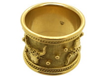 18ct Gold Taurus Ring by Elizabeth Gage in Original Case