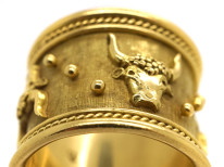 18ct Gold Taurus Ring by Elizabeth Gage in Original Case