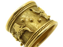 18ct Gold Taurus Ring by Elizabeth Gage in Original Case