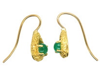 18ct Gold & Emerald Earrings