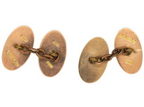 9ct Gold Three Leaf Clover Cufflinks