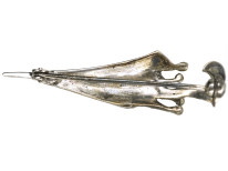 Silver & Marcasite Brolly Brooch