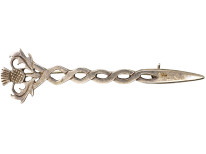 Scottish Silver Thistle Brooch