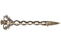 Scottish Silver Thistle Brooch